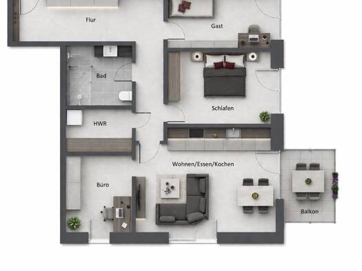 Wohnung zum Kauf provisionsfrei 405.500 € 4 Zimmer 90,6 m² Holzhausen Georgsmarienhütte 49124
