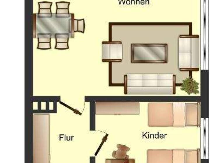 Wohnung zur Miete 419 € 3 Zimmer 74,1 m² 6. Geschoss Knappenweg 6 Salchendorf Neunkirchen 57290