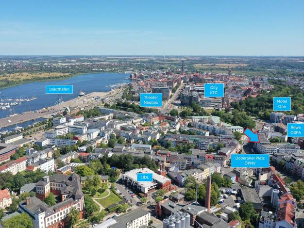Ladenfläche zur Miete 25 € 458,7 m² Verkaufsfläche teilbar ab 78 m² Doberaner Str. 10-12 Kröpeliner Tor-Vorstadt Rostock 18057