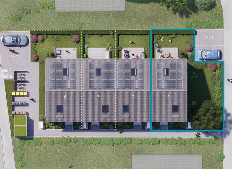 Reihenendhaus zum Kauf provisionsfrei 5 Zimmer 124,8 m² 214 m² Grundstück Weingarten Freiburg im Breisgau 79115