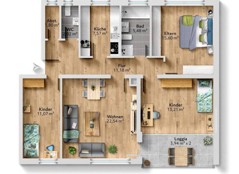 Wohnung zum Kauf 539.000 € 4 Zimmer 90 m² 3. Geschoss Unterhaching 82008