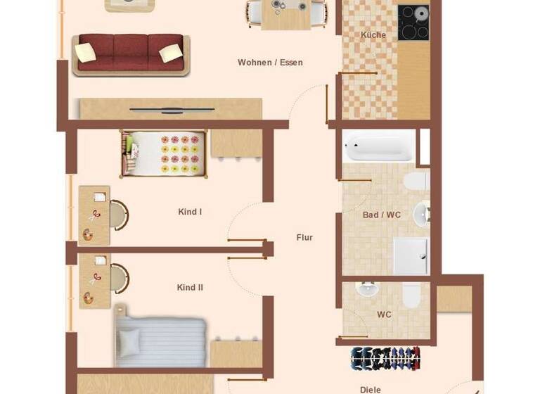 Wohnung zum Kauf 390.000 € 4 Zimmer 97 m² 1. Geschoss frei ab sofort Wiesenstraße 5 Wehr 79664