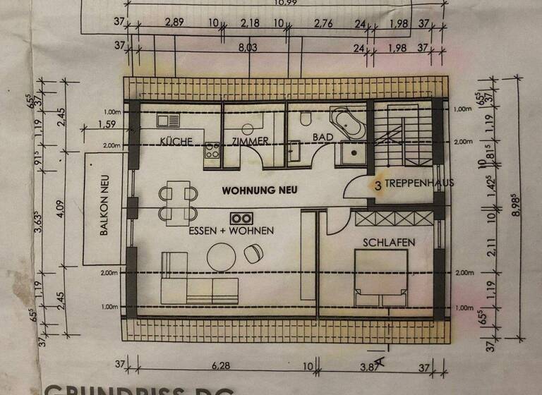 Wohnung zum Kauf 195.000 € 2,5 Zimmer 48 m² 1. Geschoss Nankendorf Weisendorf / Nankendorf 91085
