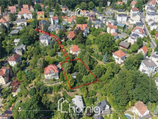 Grundstück zum Kauf 199.000 € 1.315 m² Grundstück Bühlau/Weißer Hirsch Ortsamtsbereich Loschwitz 01324