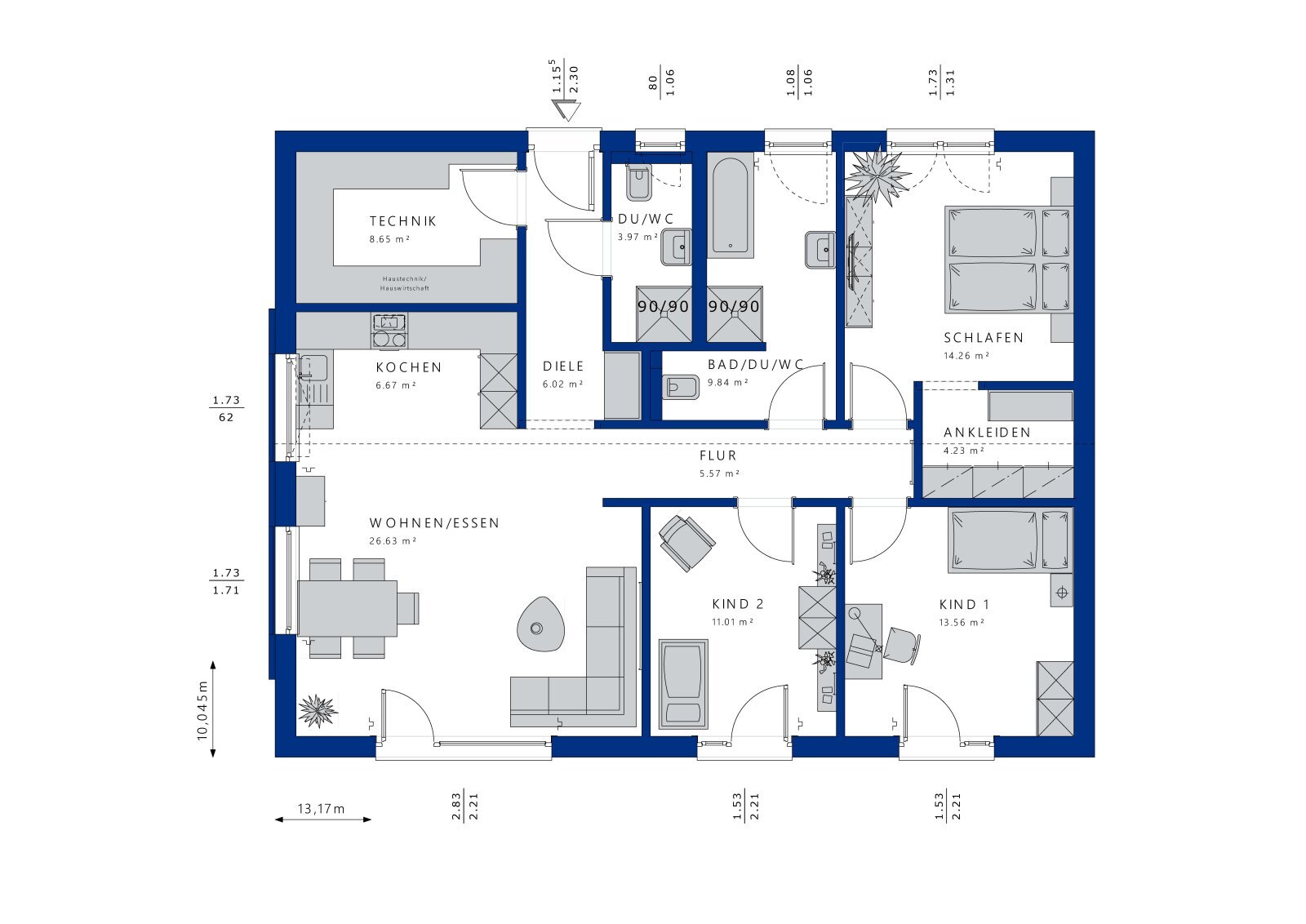 Bungalow zum Kauf 565.284 € 4 Zimmer 110,4 m²<br/>Wohnfläche 581 m²<br/>Grundstück Blumberg Blumberg 78176