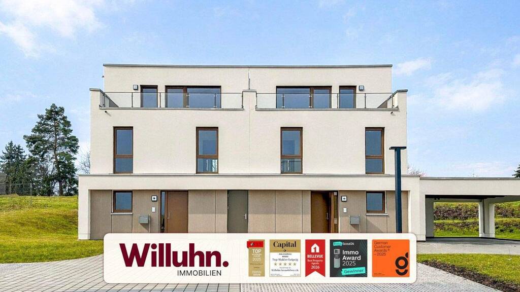 Doppelhaushälfte zur Miete - Erstbezug 2.155 € 4 Zimmer 144 m² 30 m² Grundstück Zum Kap 88 Zwenkau 04442