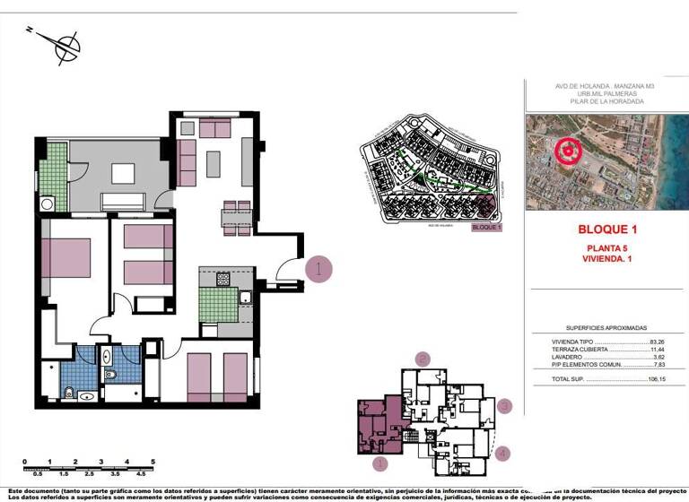 Wohnung zum Kauf provisionsfrei 489.000 € 4 Zimmer 106 m² 5. Geschoss Mil Palmeras 03191