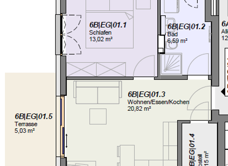 Wohnung zur Miete 685 € 2 Zimmer 48,6 m² EG frei ab sofort Gießen 35394