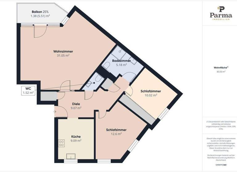 Wohnung zum Kauf 200.000 € 3 Zimmer 83 m² Würselen 52146