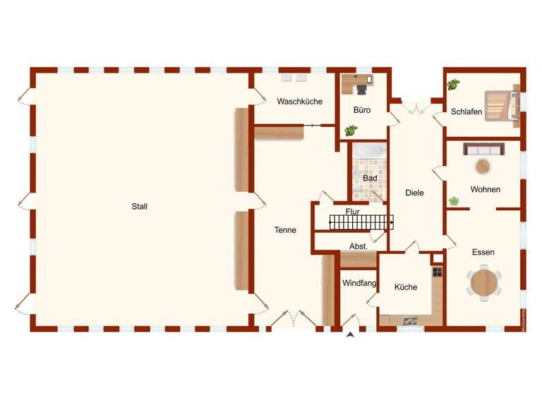 Haus zum Kauf 449.000 € 8 Zimmer 210 m² 60.500 m² Grundstück Neuendorf-Sachsenbande 25554