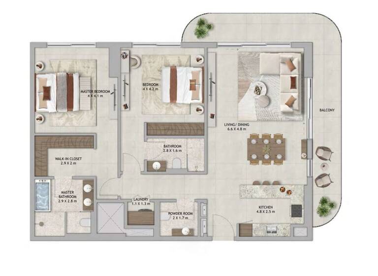 Wohnung zum Kauf - Erstbezug provisionsfrei 486.465 € 3 Zimmer 117,4 m² Dubai