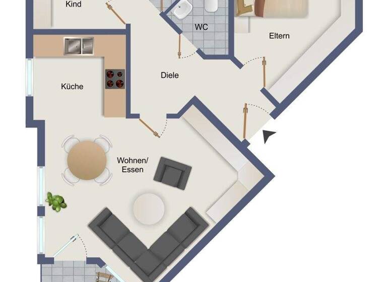 Wohnung zum Kauf 235.000 € 3 Zimmer 70,8 m² Schorndorf 73614