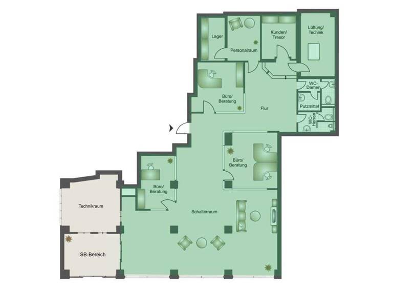 Laden zur Miete provisionsfrei 4.361 € 4 Zimmer Zentrum Bonn 53111