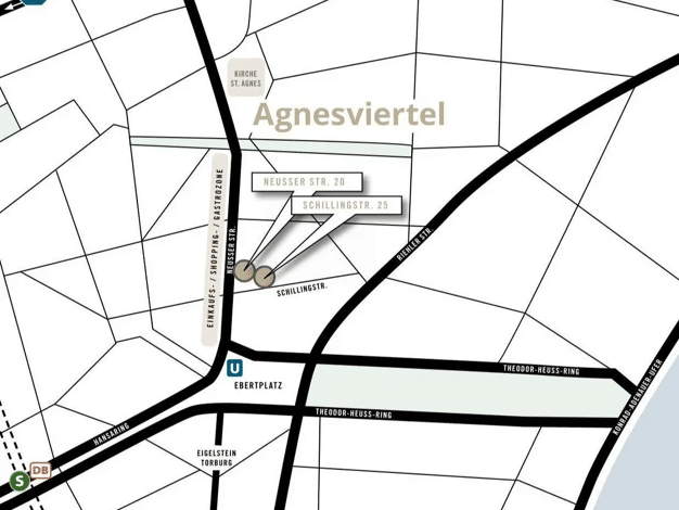 Laden zur Miete provisionsfrei 7.600 € 1 Zimmer 380 m² Verkaufsfläche Neusser Str. 20 Neustadt-Nord Innenstadt 50670