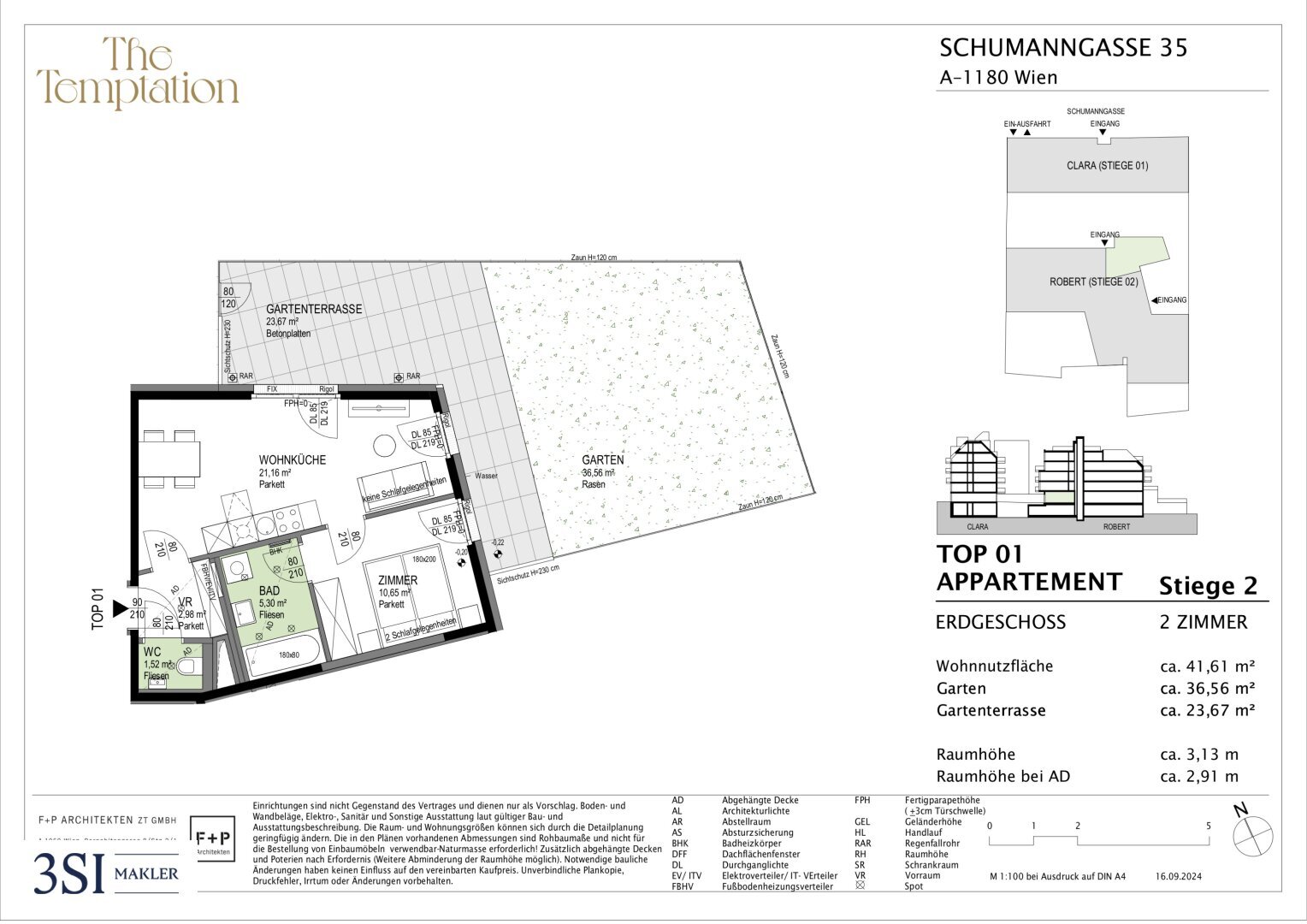 Büro-/Praxisfläche zum Kauf 292.200 € 2 Zimmer Schumanngasse 35 Wien 1180