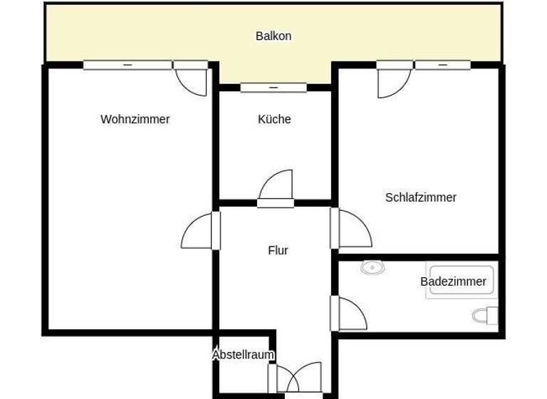 Wohnung zur Miete 637 € 2 Zimmer 57,9 m² 3. Geschoss frei ab 08.03.2026 Rheinbergerstr. 3 Ingolstadt 85057