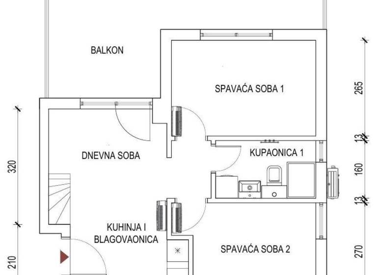 Wohnung zum Kauf 254.065 € 3 Zimmer 72 m² 2. Geschoss Korcula