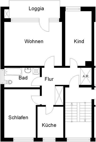 Wohnung zur Miete 575 € 3,5 Zimmer 74,9 m²<br/>Wohnfläche 05.03.2025<br/>Verfügbarkeit Hochstr. 16 Alt - Georgsmarienhütte Georgsmarienhütte 49124