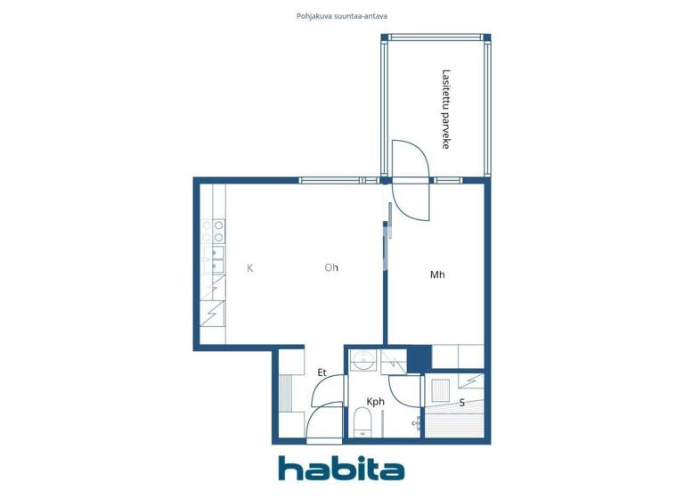 Studio zum Kauf 269.000 € 2 Zimmer 35 m² 3. Geschoss Köysikuja 10 Helsinki 00210