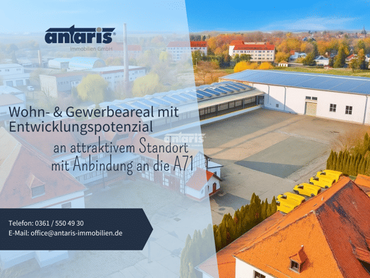 Gewerbeobjekt zum Kauf als Kapitalanlage geeignet 1.450.000 € 5.987,5 m² 16.217 m² Grundstück Kölleda Kölleda 99625