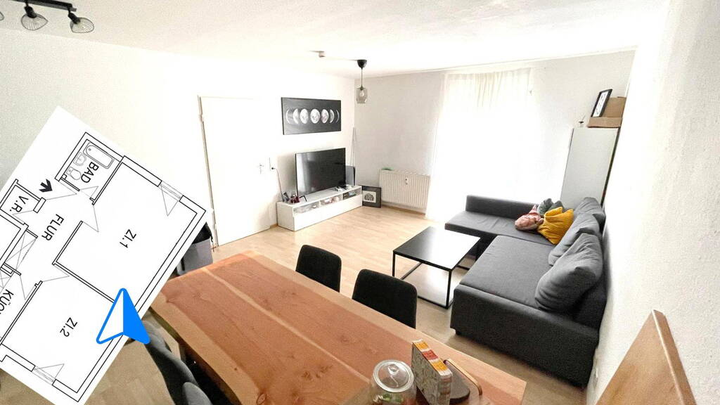 Wohnung zum Kauf provisionsfrei 320.000 € 2 Zimmer 59 m² 1. Geschoss Bamberg 96050