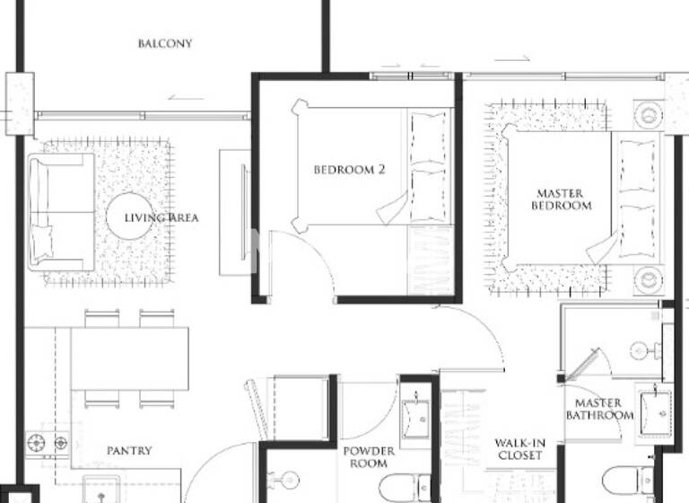 Studio zum Kauf 163.539 € 3 Zimmer 51 m² 4. Geschoss Jomtien Second Road, Pattaya City Pattaya 20150