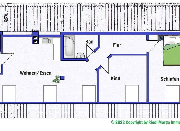 Wohnung zur Miete 700 € 3 Zimmer 77 m² 2. Geschoss frei ab sofort Weisendorf 91085