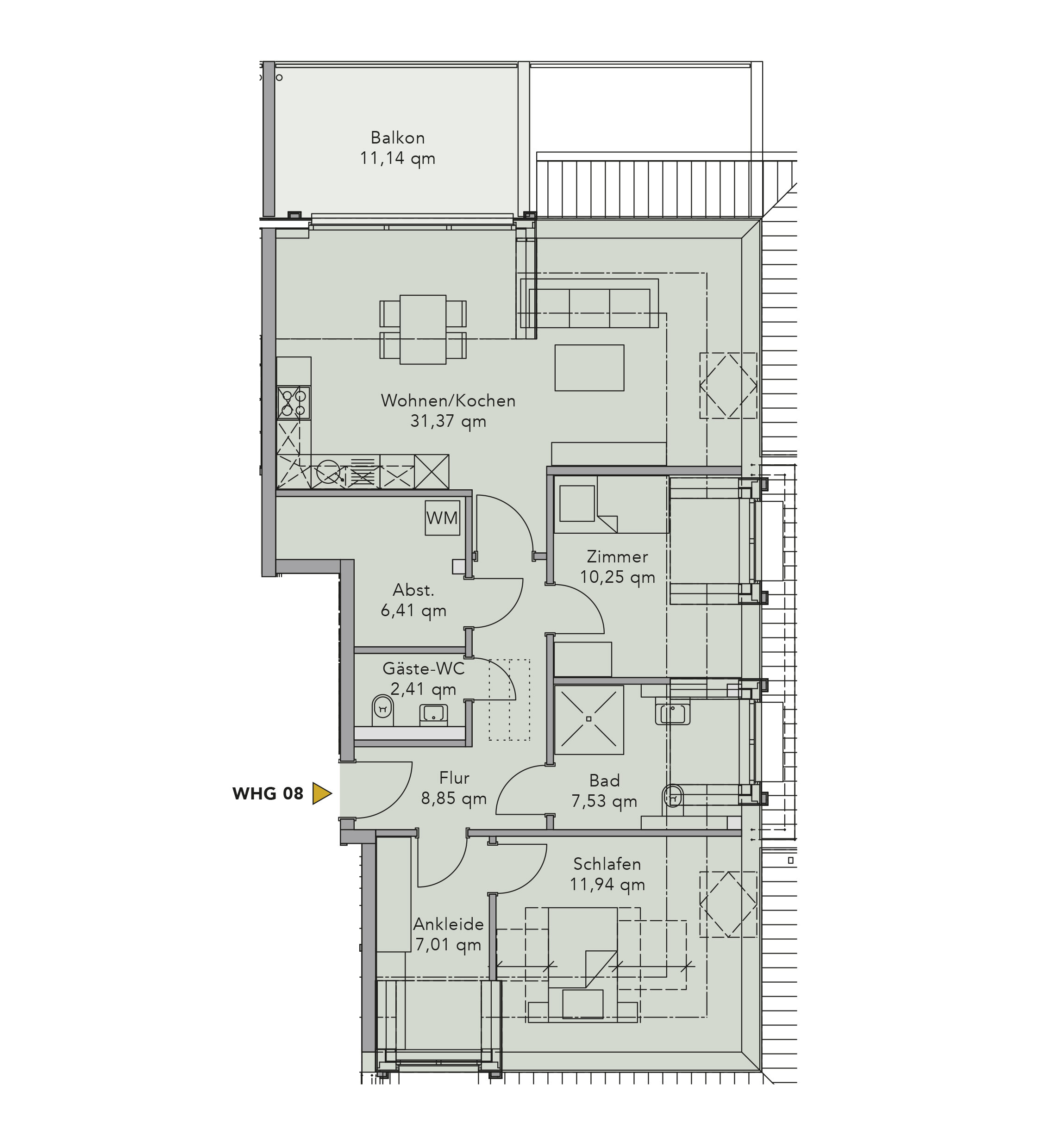 Penthouse zum Kauf provisionsfrei 435.000 € 3 Zimmer 91 m²<br/>Wohnfläche Brinkum Stuhr 28816