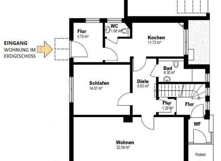 Mehrfamilienhaus zur Miete 1.725 € 5 Zimmer 163 m² frei ab sofort Wahnbek Rastede 26180