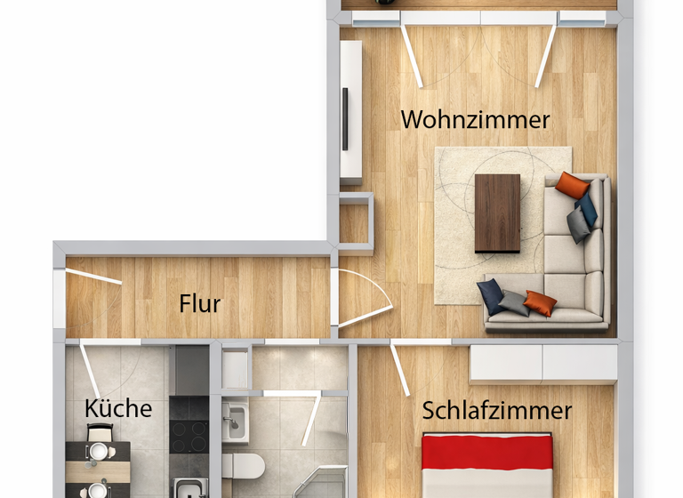 Wohnung zum Kauf 146.000 € 2 Zimmer 47,4 m² 2. Geschoss Haidenhof-Nord Passau 94032