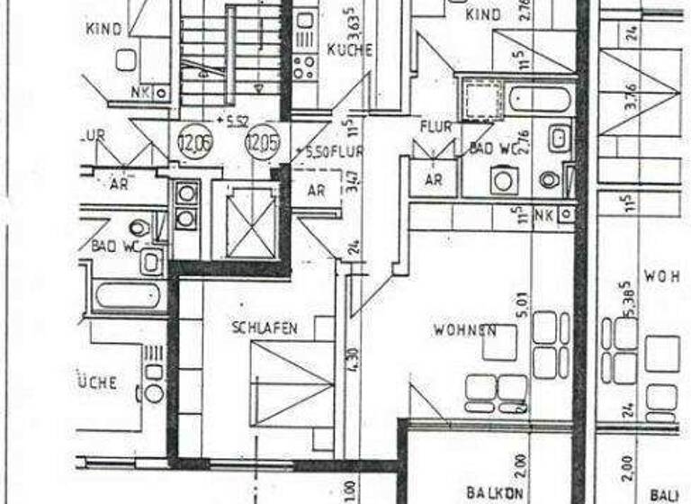Wohnung zum Kauf 390.000 € 3 Zimmer 84,3 m² 2. Geschoss frei ab sofort Rehhofstraße 10 Rehhof Nürnberg 90482
