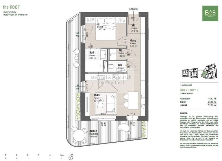 Wohnung zum Kauf - Erstbezug 2 Zimmer 45,6 m² Velden am Wörthersee 9220