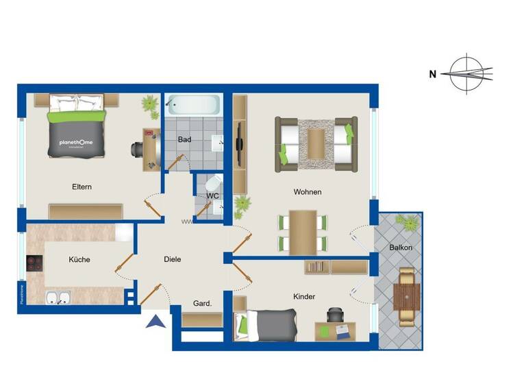 Wohnung zum Kauf 249.000 € 3 Zimmer 85 m² Leimen 69181