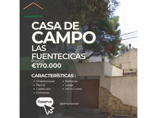 Chalet zum Kauf 170.000 € 3 Zimmer 140 m² 600 m² Grundstück PARAJE FUENTECICAS 142 Almansa 02640