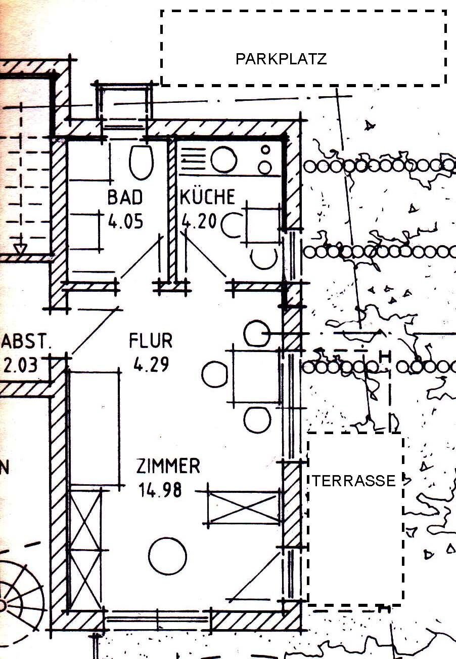 Apartment zur Miete 420 € 1 Zimmer 30 m²<br/>Wohnfläche EG<br/>Geschoss Elisabeth-Mühlenweg-Str. Allensbach Allensbach 78476