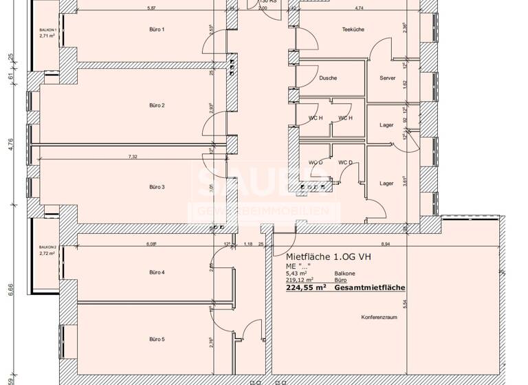 Bürofläche zur Miete provisionsfrei 31 € 225 m²<br/>Bürofläche Charlottenburg Berlin 10789