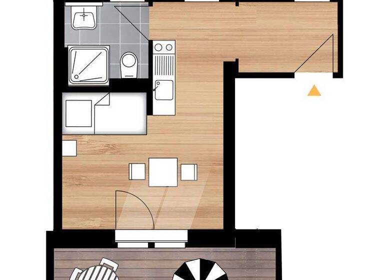 Studio zum Kauf 84.500 € 1 Zimmer 36,6 m² 1. Geschoss Kesselsdorfer Straße 185 Naußlitz Dresden 01169