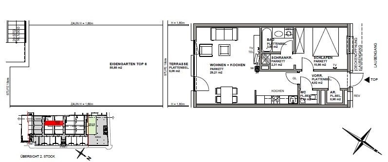 Wohnung zur Miete 697 € 2 Zimmer 52 m²<br/>Wohnfläche 2.<br/>Geschoss Zentagasse 11-13 Wien 1050