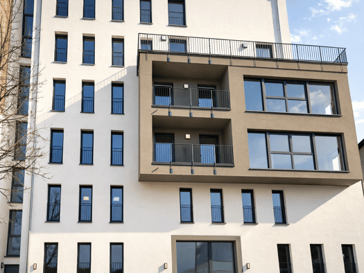 Terrassenwohnung zur Miete 1.320 € 1 Zimmer 44,6 m² Geschoss 2/5 frei ab 01.09.2026 Heilbronner Straße Gutleutviertel Frankfurt am Main 60327