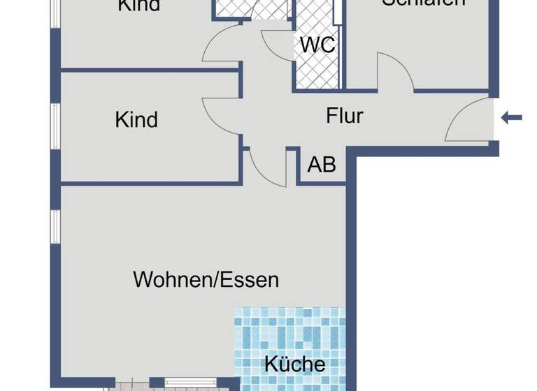 Wohnung zur Miete 1.010 € 4 Zimmer 96,7 m² 2. Geschoss frei ab 01.06.2026 Berliner Allee 38 Darmstadt 64295