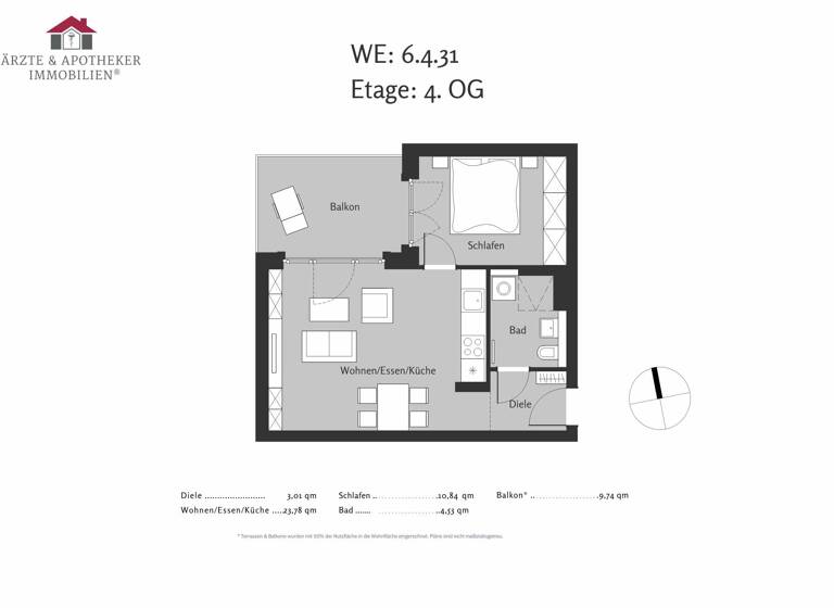 Wohnung zur Miete 1.300 € 2 Zimmer 47 m²<br/>Wohnfläche Schöneberg Berlin 10781