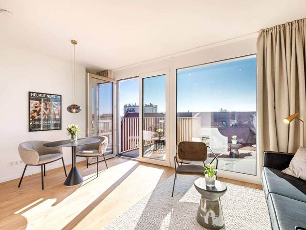 Studio zur Miete 1.480 € 1 Zimmer 43 m² 6. Geschoss Pasing-Obermenzing München 81241