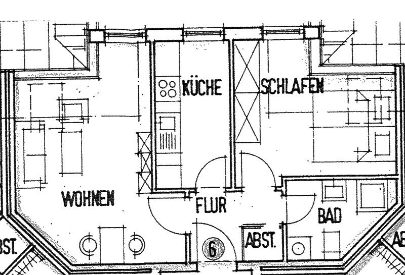 Wohnung zur Miete 270 € 2 Zimmer 45 m²<br/>Wohnfläche ab sofort<br/>Verfügbarkeit Rosa-Luxemburg-Straße 4 Mügeln Mügeln 04769