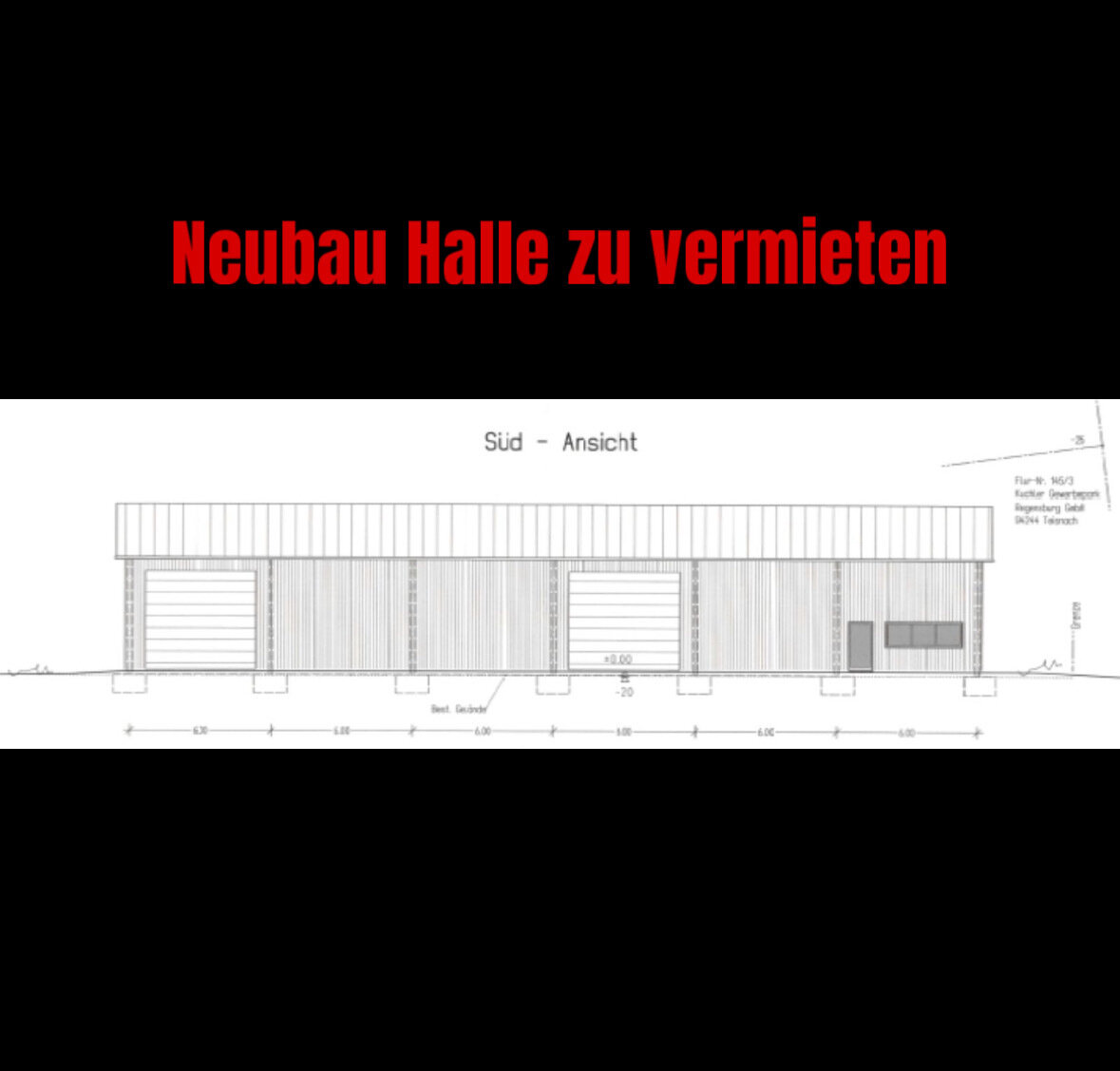 Lagerhalle zur Miete provisionsfrei 5.000 € 360 m²<br/>Lagerfläche Gewerbepark D Wörth Wörth an der Donau 93086