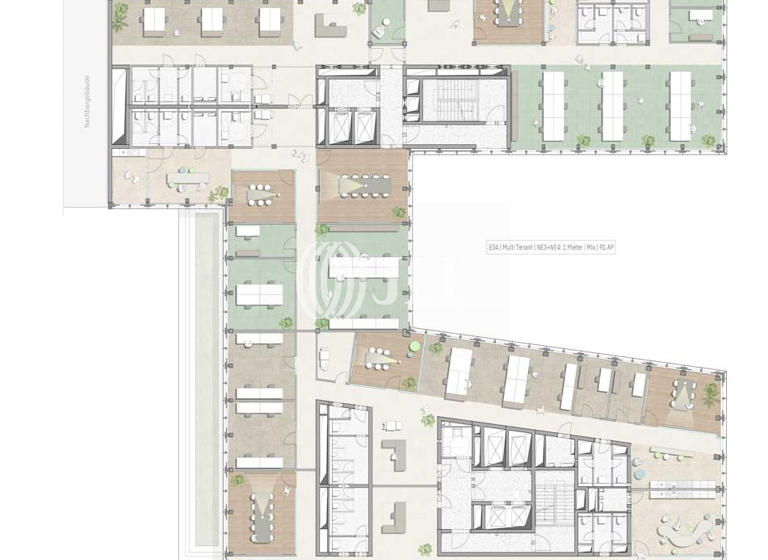 Bürofläche zur Miete provisionsfrei 30 € 14.972 m² Bürofläche teilbar ab 416 m² Gallus Frankfurt am Main 60327