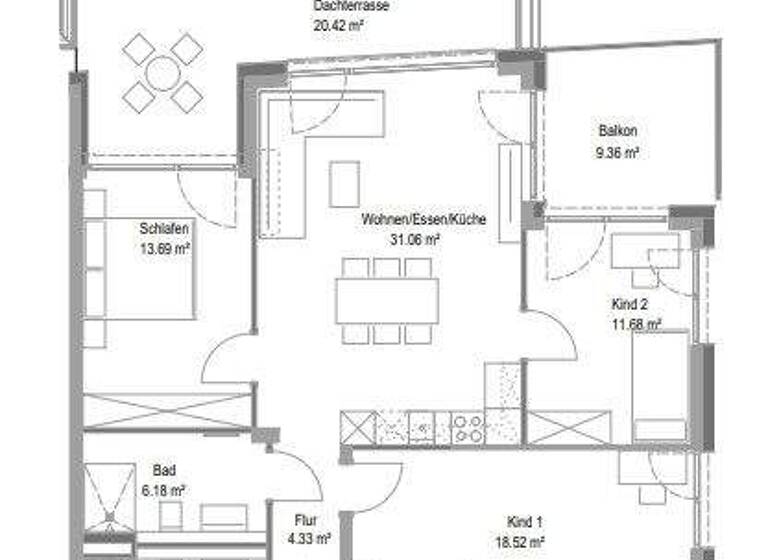 Wohnung zur Miete - Erstbezug 1.685 € 4,5 Zimmer 111,7 m² 4. Geschoss frei ab sofort Degmarner Str. 17 Oedheim 74229