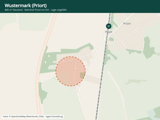 Grundstück zum Kauf 245.000 € 800 m² Grundstück Priort Wustermark 14641