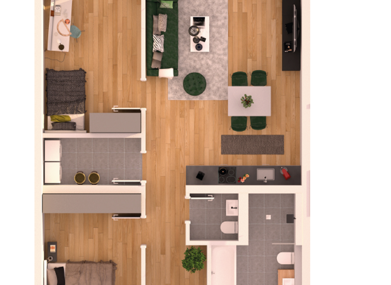 Wohnung zum Kauf provisionsfrei 362.531 € 3 Zimmer 91,8 m²<br/>Wohnfläche 2.<br/>Geschoss Rehbühl Weiden 92637