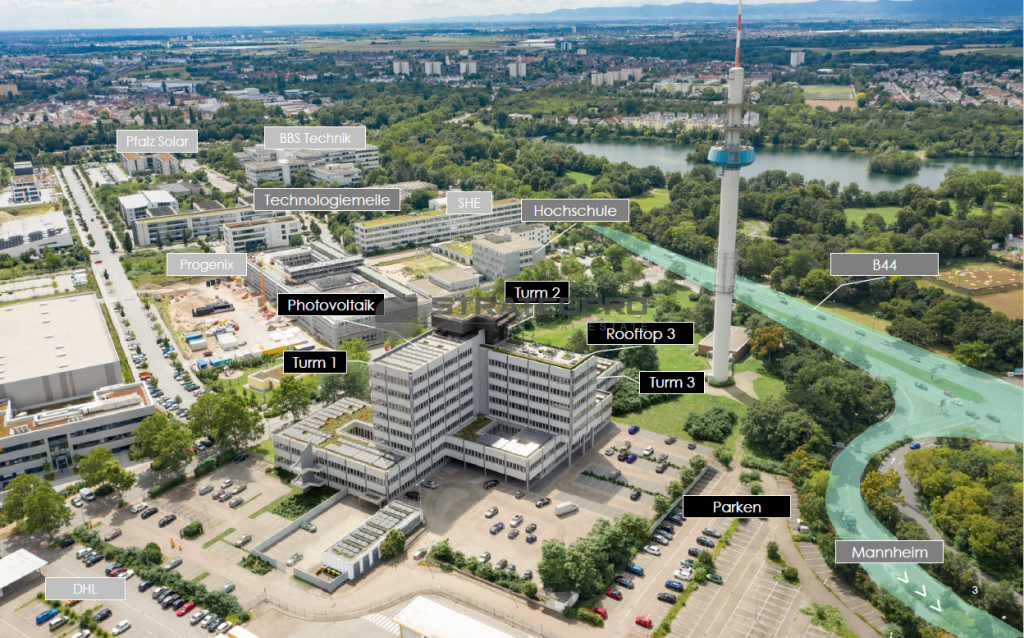 Büro-/Praxisfläche zur Miete provisionsfrei 8.000 m²<br/>Bürofläche ab 1.000 m²<br/>Teilbarkeit Mundenheim / Stadtbezirk 512 Ludwigshafen 67059