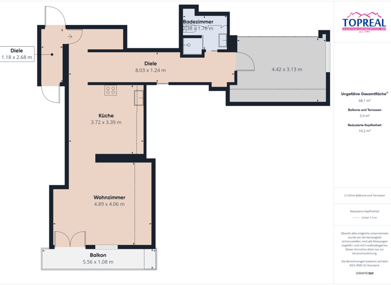 Wohnung zum Kauf 229.000 € 2 Zimmer 73,3 m² Bad Goisern am Hallstättersee 4822